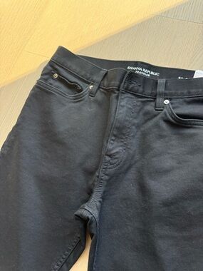 Banana Republic Men's Black Slim Straight Jeans